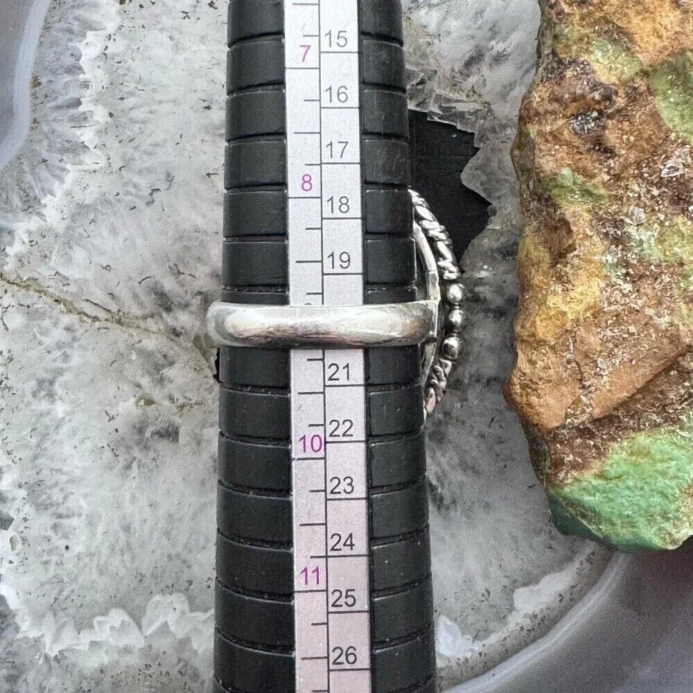 Sterling Silver Southwestern Style Teardrop K2 Jasper Ring Size 9 For Women